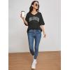 imageATHMILE Womens Summer Oversized Shirts V Neck Business Casual Workout Tops Beach Vacation 2025 Gym ClothesBlack1