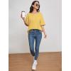 imageATHMILE Womens Summer Oversized Shirts V Neck Business Casual Workout Tops Beach Vacation 2025 Gym ClothesLemon Yellow