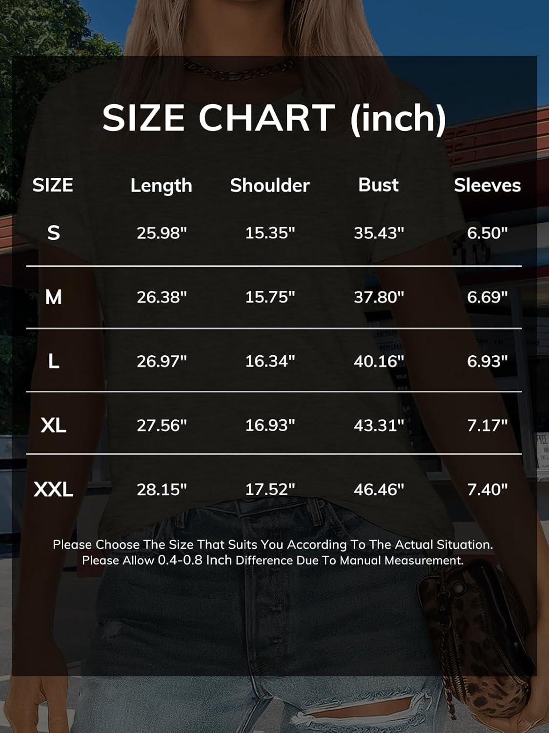 imageATHMILE Womens T Shirt Summer Tops Short Sleeve Fashion Basic Casual Oversized Beach Vacation Clothes 2025 TrendyLight Blue