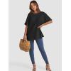 imageATHMILE Womens Oversized T Shirts Summer Tops Spring Casual Loose Fit Workout Short Sleeve 2025 Beach VacationBlack
