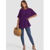 imageATHMILE Womens Oversized T Shirts Summer Tops Spring Casual Loose Fit Workout Short Sleeve 2025 Beach VacationDark Purple