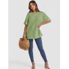 imageATHMILE Womens Oversized T Shirts Summer Tops Spring Casual Loose Fit Workout Short Sleeve 2025 Beach VacationLight Green