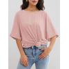 imageATHMILE Womens Oversized T Shirts Summer Tops Spring Casual Loose Fit Workout Short Sleeve 2025 Beach VacationLight Pink
