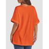 imageATHMILE Womens Oversized T Shirts Summer Tops Spring Casual Loose Fit Workout Short Sleeve 2025 Beach VacationOrange