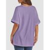 imageATHMILE Womens Oversized T Shirts Summer Tops Spring Casual Loose Fit Workout Short Sleeve 2025 Beach VacationPurple