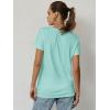 imageATHMILE Womens T Shirt Summer Tops Short Sleeve Fashion Basic Casual Oversized Beach Vacation Clothes 2025 TrendyAqua