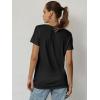 imageATHMILE Womens T Shirt Summer Tops Short Sleeve Fashion Basic Casual Oversized Beach Vacation Clothes 2025 TrendyBlack