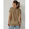 imageATHMILE Womens T Shirt Summer Tops Short Sleeve Fashion Basic Casual Oversized Beach Vacation Clothes 2025 TrendyCoffee