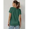 imageATHMILE Womens T Shirt Summer Tops Short Sleeve Fashion Basic Casual Oversized Beach Vacation Clothes 2025 TrendyDark Green