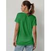 imageATHMILE Womens T Shirt Summer Tops Short Sleeve Fashion Basic Casual Oversized Beach Vacation Clothes 2025 TrendyGreen