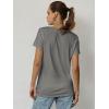 imageATHMILE Womens T Shirt Summer Tops Short Sleeve Fashion Basic Casual Oversized Beach Vacation Clothes 2025 TrendyGrey