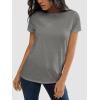 imageATHMILE Womens T Shirt Summer Tops Short Sleeve Fashion Basic Casual Oversized Beach Vacation Clothes 2025 TrendyGrey