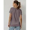 imageATHMILE Womens T Shirt Summer Tops Short Sleeve Fashion Basic Casual Oversized Beach Vacation Clothes 2025 TrendyGrey Purple