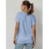 imageATHMILE Womens T Shirt Summer Tops Short Sleeve Fashion Basic Casual Oversized Beach Vacation Clothes 2025 TrendyIce Blue