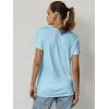 imageATHMILE Womens T Shirt Summer Tops Short Sleeve Fashion Basic Casual Oversized Beach Vacation Clothes 2025 TrendyLight Blue