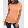 imageATHMILE Womens T Shirt Summer Tops Short Sleeve Fashion Basic Casual Oversized Beach Vacation Clothes 2025 TrendyLight Orange