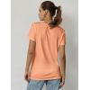 imageATHMILE Womens T Shirt Summer Tops Short Sleeve Fashion Basic Casual Oversized Beach Vacation Clothes 2025 TrendyLight Orange