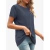 imageATHMILE Womens T Shirt Summer Tops Short Sleeve Fashion Basic Casual Oversized Beach Vacation Clothes 2025 TrendyNavy