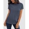 imageATHMILE Womens T Shirt Summer Tops Short Sleeve Fashion Basic Casual Oversized Beach Vacation Clothes 2025 TrendyNavy