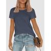 imageATHMILE Womens T Shirt Summer Tops Short Sleeve Fashion Basic Casual Oversized Beach Vacation Clothes 2025 TrendyNavy