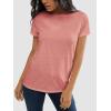 imageATHMILE Womens T Shirt Summer Tops Short Sleeve Fashion Basic Casual Oversized Beach Vacation Clothes 2025 TrendyPink