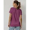 imageATHMILE Womens T Shirt Summer Tops Short Sleeve Fashion Basic Casual Oversized Beach Vacation Clothes 2025 TrendyPink Red