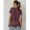 imageATHMILE Womens T Shirt Summer Tops Short Sleeve Fashion Basic Casual Oversized Beach Vacation Clothes 2025 TrendyWine Red