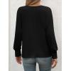 imageATHMILE Long Sleeve Tops for Women 2025 Spring Fashion T Shirts for Women Crewneck Casual Loose Shirts Basic TeeBlack