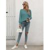 imageATHMILE Long Sleeve Tops for Women 2025 Spring Fashion T Shirts for Women Crewneck Casual Loose Shirts Basic TeeBlue Green