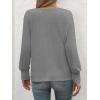 imageATHMILE Long Sleeve Tops for Women 2025 Spring Fashion T Shirts for Women Crewneck Casual Loose Shirts Basic TeeGrey