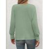 imageATHMILE Long Sleeve Tops for Women 2025 Spring Fashion T Shirts for Women Crewneck Casual Loose Shirts Basic TeeGrey Green
