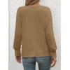 imageATHMILE Long Sleeve Tops for Women 2025 Spring Fashion T Shirts for Women Crewneck Casual Loose Shirts Basic TeeKhaki