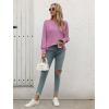 imageATHMILE Long Sleeve Tops for Women 2025 Spring Fashion T Shirts for Women Crewneck Casual Loose Shirts Basic TeeLight Purple