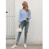 imageATHMILE Long Sleeve Tops for Women 2025 Spring Fashion T Shirts for Women Crewneck Casual Loose Shirts Basic TeeSky Blue