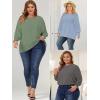 imageATHMILE Long Sleeve Tops for Women 2025 Spring Fashion T Shirts for Women Crewneck Casual Loose Shirts Basic TeeTaupe