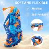 imageATHMILE Water Shoes for Women Men QuickDry Lightweight Barefoot Beach Pool Aqua Shoes for Swim Hiking Snorkeling KayakA Orange Blue