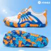 imageATHMILE Water Shoes for Women Men QuickDry Lightweight Barefoot Beach Pool Aqua Shoes for Swim Hiking Snorkeling KayakA Orange Blue