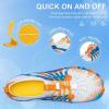 imageATHMILE Water Shoes for Women Men QuickDry Lightweight Barefoot Beach Pool Aqua Shoes for Swim Hiking Snorkeling KayakA Orange Blue