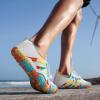 imageATHMILE Water Shoes for Women Men QuickDry Lightweight Barefoot Beach Pool Aqua Shoes for Swim Hiking Snorkeling KayakA White Colorful