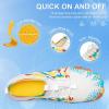 imageATHMILE Water Shoes for Women Men QuickDry Lightweight Barefoot Beach Pool Aqua Shoes for Swim Hiking Snorkeling KayakA White Colorful