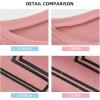imageATHMILE Womens Oversized T Shirts Loose Fit Crewneck Short Sleeve Tops Summer Casual Blouse Y2K 2025 Basic Tee BeachCameo Pink