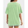 imageATHMILE Womens Oversized T Shirts Loose Fit Crewneck Short Sleeve Tops Summer Casual Blouse Y2K 2025 Basic Tee BeachMintgreen