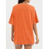 imageATHMILE Womens Oversized T Shirts Loose Fit Crewneck Short Sleeve Tops Summer Casual Blouse Y2K 2025 Basic Tee BeachOrange