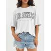 imageATHMILE Womens Oversized T Shirts Loose Fit Crewneck Short Sleeve Tops Summer Casual Blouse Y2K 2025 Basic Tee BeachWhitep