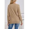 imageATHMILE Womens Sweaters Knit Long Sleeve Pullover Tops Trendy Dressy Business Casual Winter Clothes Outfit Fashion 2025Deep Apricot