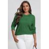 imageATHMILE Womens Sweaters Knit Long Sleeve Pullover Tops Trendy Dressy Business Casual Winter Clothes Outfit Fashion 2025Grey Green