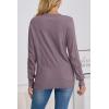 imageATHMILE Womens Sweaters Knit Long Sleeve Pullover Tops Trendy Dressy Business Casual Winter Clothes Outfit Fashion 2025Grey Purple