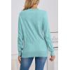 imageATHMILE Womens Sweaters Knit Long Sleeve Pullover Tops Trendy Dressy Business Casual Winter Clothes Outfit Fashion 2025Sky Blue