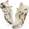 imageATHMILE Water Shoes for Women Men QuickDry Lightweight Barefoot Beach Pool Aqua Shoes for Swim Hiking Snorkeling KayakA Beige