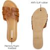 imageATHMILE Sandals for Women 2025 Vacation Womens Sandals Dressy Summer Flats Sandals Women Slides for Party Wedding BeachBrown